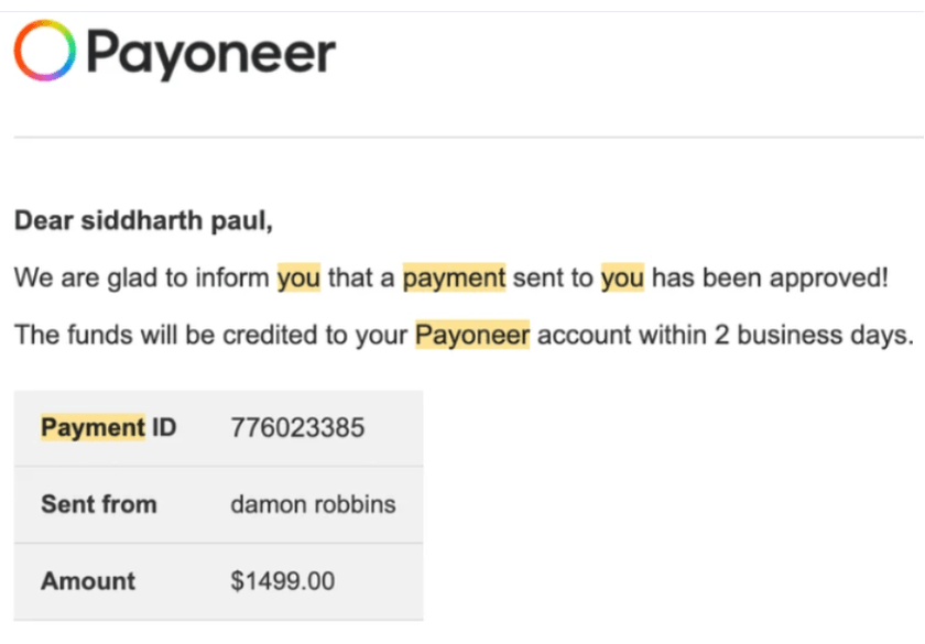 Payment proof 3